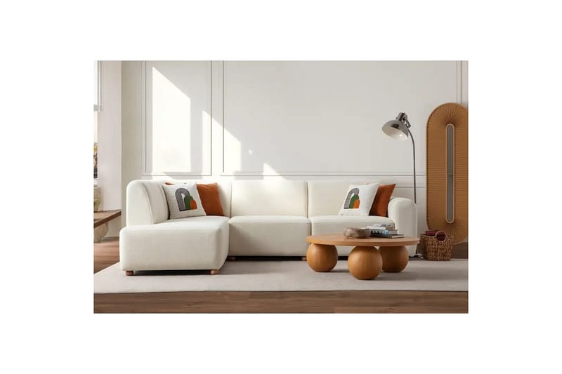 Rynvar Soffa med Schäslong 4-sits - Vit - Möbler - Vardagsrum - Soffor - Divansoffa & schäslong