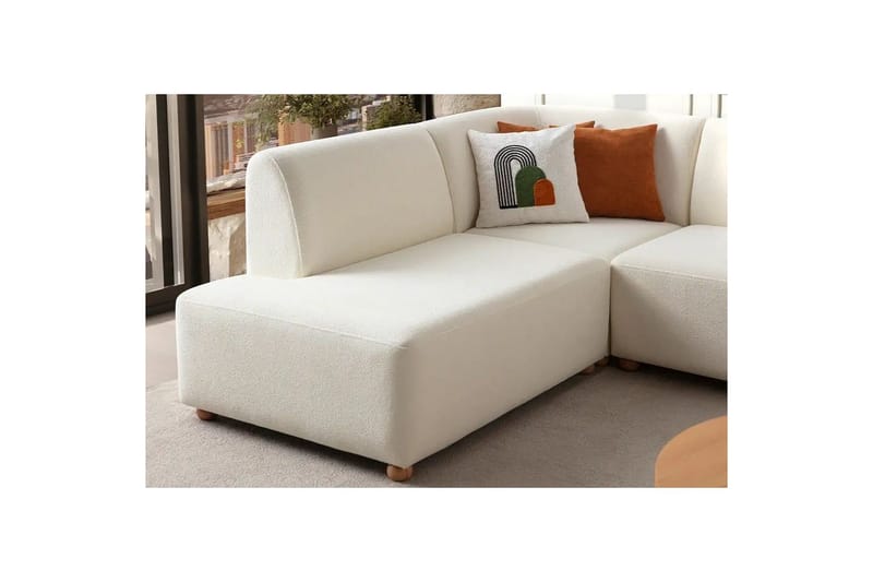 Rynvar Soffa med Schäslong 4-sits - Vit - Möbler - Vardagsrum - Soffor - Divansoffa & schäslong