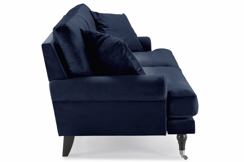 Andrew 3-sits Sammetssoffa - Blå - Möbler - Vardagsrum - Soffor - Howardsoffor