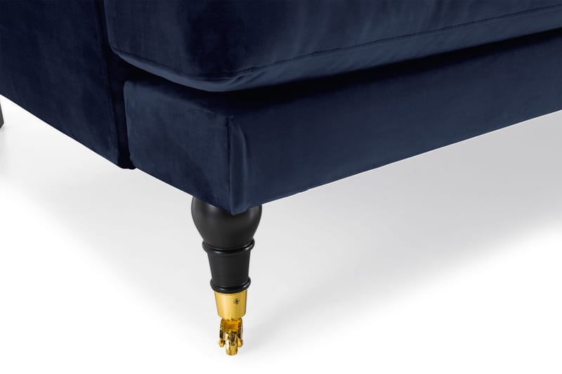 Andrew 3-sits Sammetssoffa - Blå - Möbler - Vardagsrum - Soffor - Howardsoffor