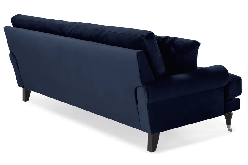 Andrew 3-sits Sammetssoffa - Blå - Möbler - Vardagsrum - Soffor - Howardsoffor
