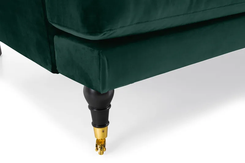 Andrew 3-sits Sammetssoffa - Grön - Möbler - Vardagsrum - Soffor - Howardsoffor