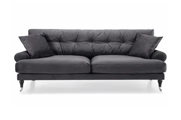 Andrew 3-sits Sammetssoffa