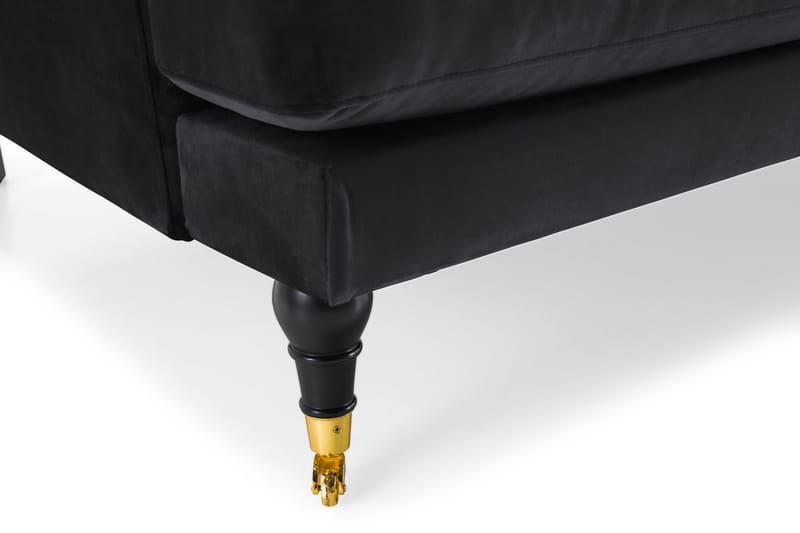 Andrew 3-sits Sammetssoffa - Svart - Möbler - Vardagsrum - Soffor - Howardsoffor