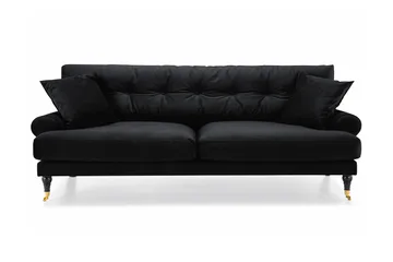 Andrew 3-sits Sammetssoffa