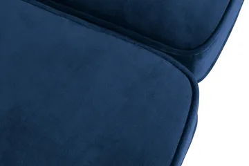 Chesterfield Lyx 3-sits Sammetssoffa - Djup soffa - Blå - Möbler - Vardagsrum - Soffor - Sammetssoffor