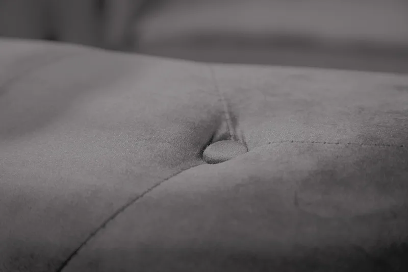 Chesterfield Lyx 3 sits Sammetssoffa - Djup soffa - Mörkgrå / Grå - Möbler - Vardagsrum - Soffor - Sammetssoffor