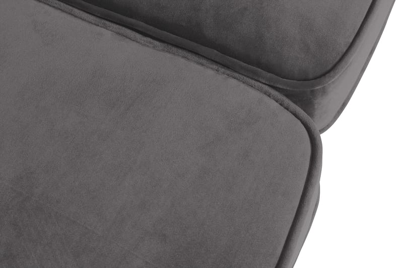 Chesterfield Lyx 3 sits Sammetssoffa - Djup soffa - Mörkgrå / Grå - Möbler - Vardagsrum - Soffor - Sammetssoffor