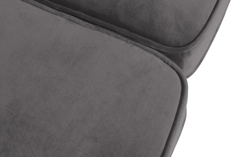 Chesterfield Lyx 3 sits Sammetssoffa - Djup soffa - Mörkgrå - Möbler - Vardagsrum - Soffor - Sammetssoffor
