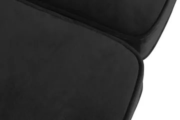 Chesterfield Lyx 3-sits Sammetssoffa - Djup soffa - Svart - Möbler - Vardagsrum - Soffor - 3-sits soffor