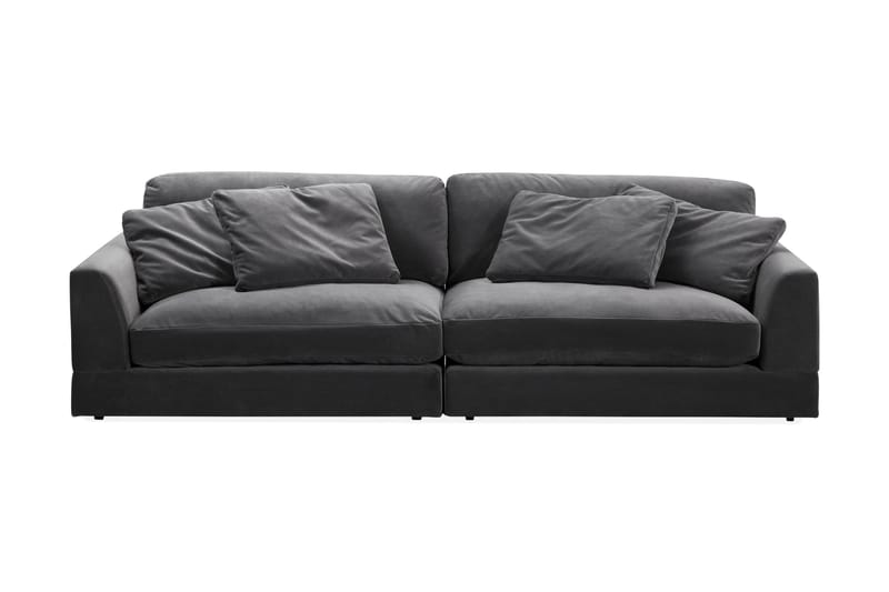 CUBELLES 3-sits Soffa Grå - 3-sits soffor - Sammetssoffor