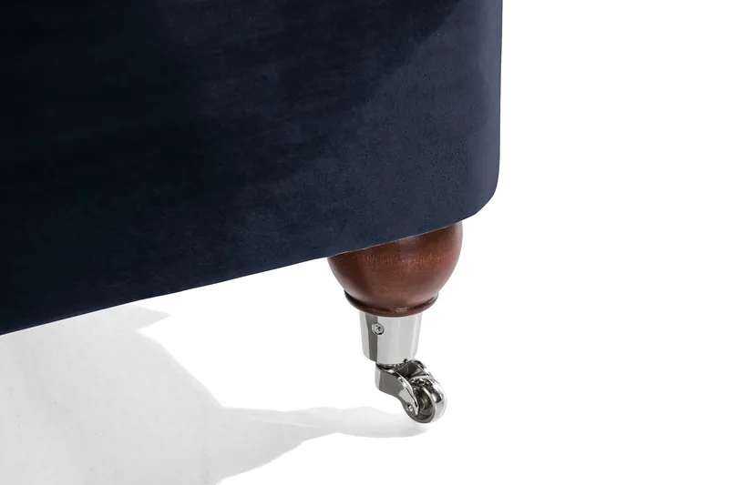 Howard Riviera 3-sits Sammetssoffa - Blå - Möbler - Vardagsrum - Soffor - Sammetssoffor