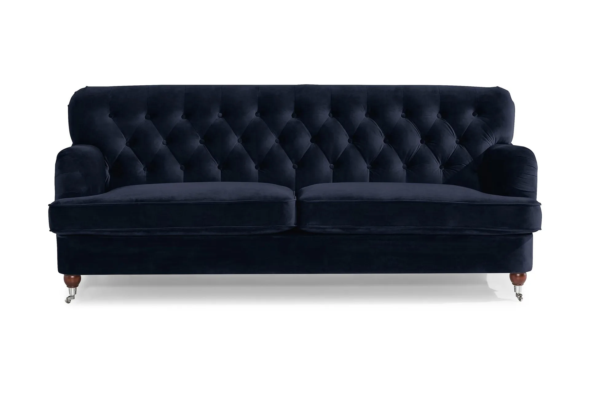 howard riviera 3-sits sammetssoffa - blå