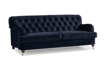 Howard Riviera 3-sits Sammetssoffa - Blå - Möbler - Vardagsrum - Soffor - Sammetssoffor