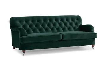 Howard Riviera 3-sits Sammetssoffa - Grön - Möbler - Vardagsrum - Soffor - Sammetssoffor