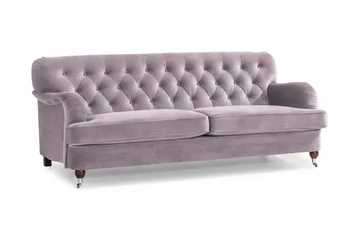 Howard Riviera 3-sits Sammetssoffa - Lila - Möbler - Vardagsrum - Soffor - Sammetssoffor