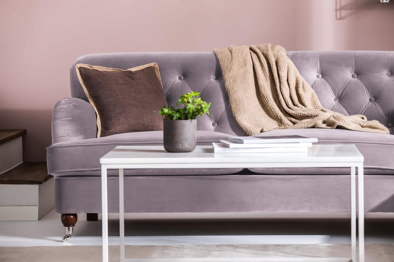 Howard Riviera 3-sits Sammetssoffa - Lila - Möbler - Vardagsrum - Soffor - Sammetssoffor