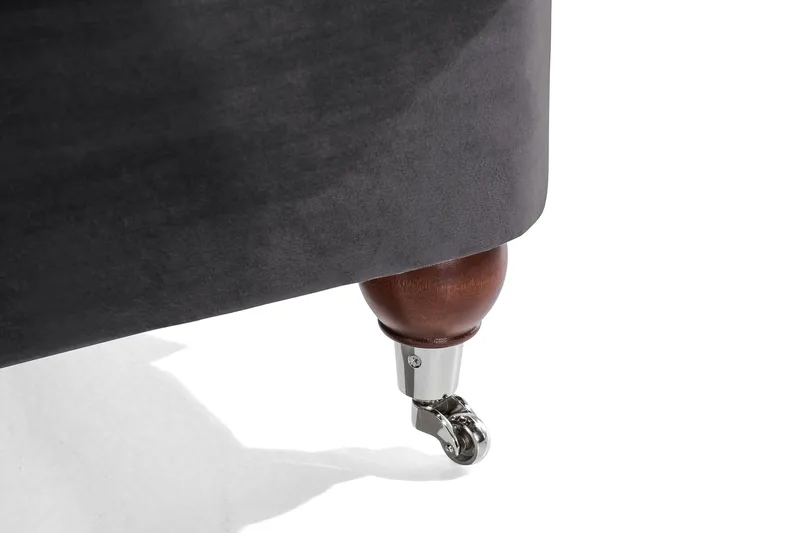 Howard Riviera 3-sits Sammetssoffa - Mörkgrå - Möbler - Vardagsrum - Soffor - Sammetssoffor