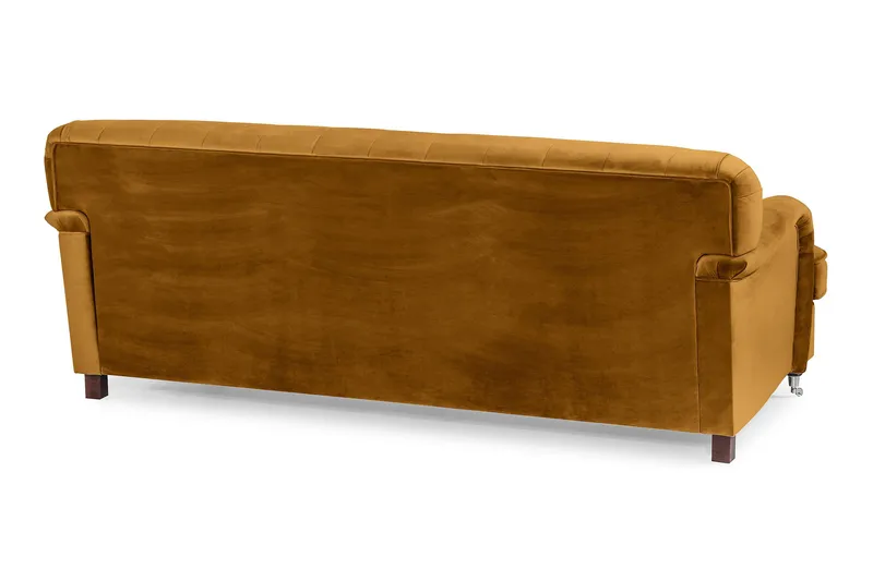 Howard Riviera 3-sits Sammetssoffa - Mörkgul - Möbler - Vardagsrum - Soffor - Sammetssoffor