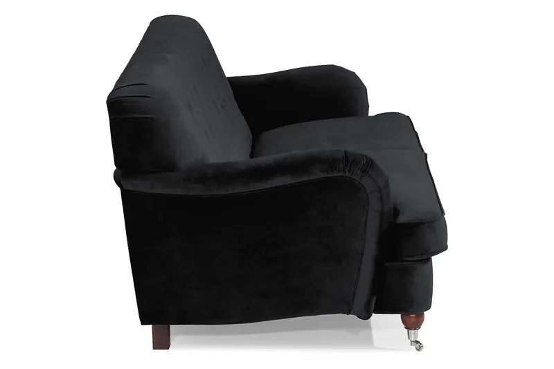 Howard Riviera 3-sits Sammetssoffa - Svart - Möbler - Vardagsrum - Soffor - Sammetssoffor