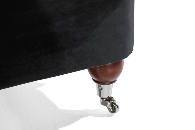 Howard Riviera 3-sits Sammetssoffa - Svart - Möbler - Vardagsrum - Soffor - Sammetssoffor