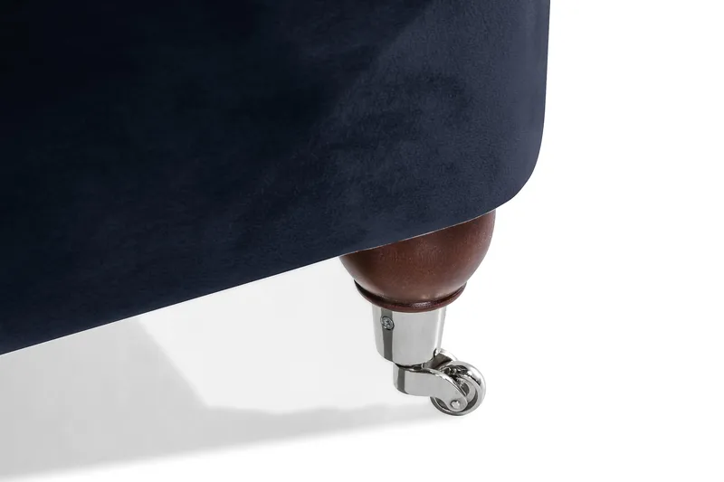 Howard Riviera 3-sits Svängd Sammetssoffa - Blå - Möbler - Vardagsrum - Soffor - Sammetssoffor