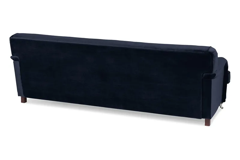 Howard Riviera 3-sits Svängd Sammetssoffa - Blå - Möbler - Vardagsrum - Soffor - Sammetssoffor