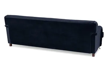 Howard Riviera 3-sits Svängd Sammetssoffa - Blå - Möbler - Vardagsrum - Soffor - Sammetssoffor