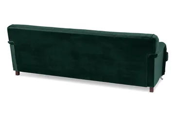 Howard Riviera 3-sits Svängd Sammetssoffa - Grön - Möbler - Vardagsrum - Soffor - Sammetssoffor