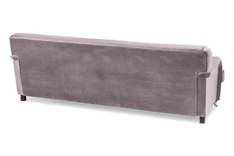 Howard Riviera 3-sits Svängd Sammetssoffa - Lila - Möbler - Vardagsrum - Soffor - Sammetssoffor