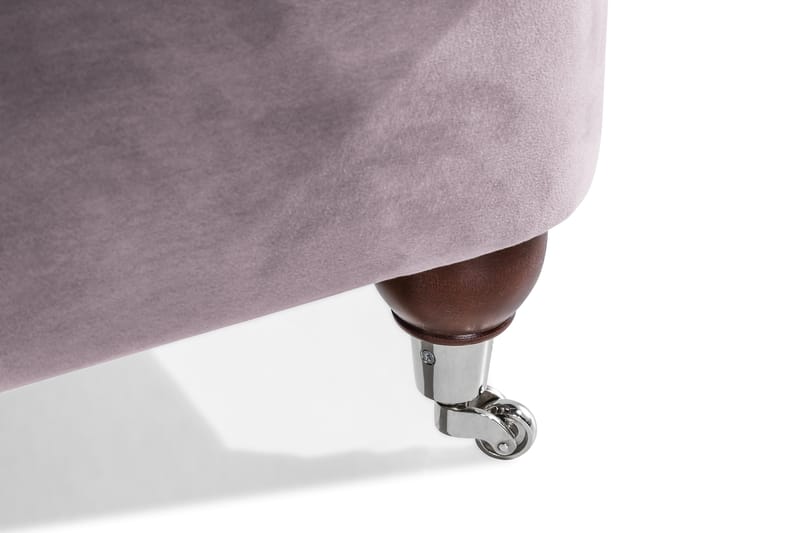 Howard Riviera 3-sits Svängd Sammetssoffa - Lila - Möbler - Vardagsrum - Soffor - Sammetssoffor