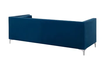 Llawhaden Soffa Sammet - Blå - Möbler - Vardagsrum - Soffor - 3-sits soffor