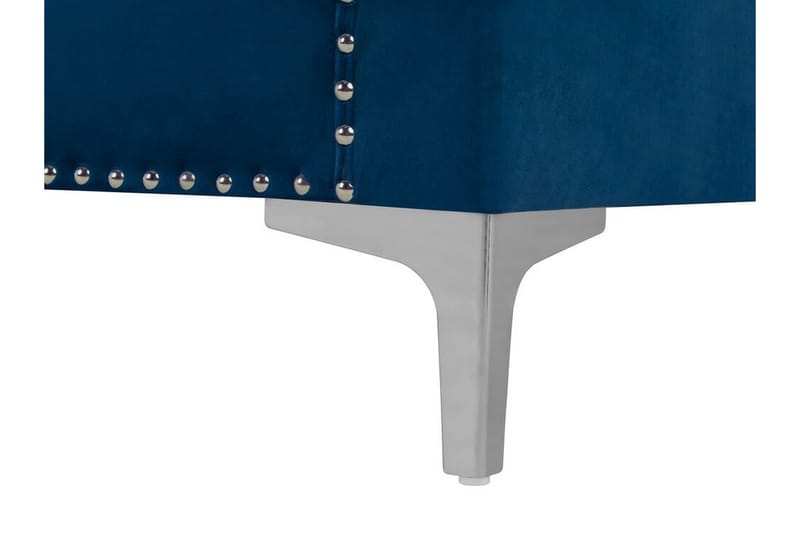 Llawhaden Soffa Sammet - Blå - Möbler - Vardagsrum - Soffor - Sammetssoffor