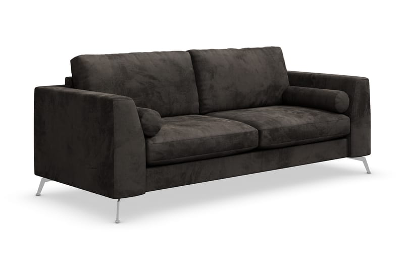 NASHVILLE LYX 3-sits Soffa Sammet Mörkgrå - Möbler - Vardagsrum - Soffor - 2-sits soffor