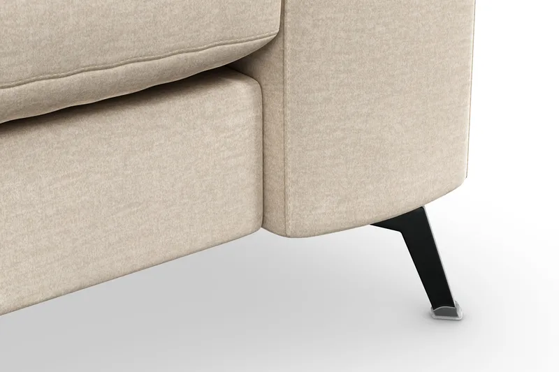 Ocean Lyx 3-sits Sammetssoffa - Beige - Möbler - Vardagsrum - Soffor - 3-sits soffor