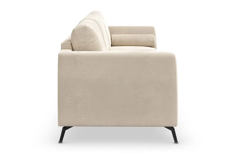 Ocean Lyx 3-sits Sammetssoffa - Beige - Möbler - Vardagsrum - Soffor - 3-sits soffor