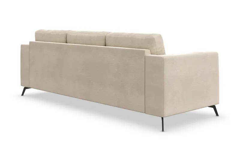 Ocean Lyx 3-sits Sammetssoffa - Beige - Möbler - Vardagsrum - Soffor - 3-sits soffor