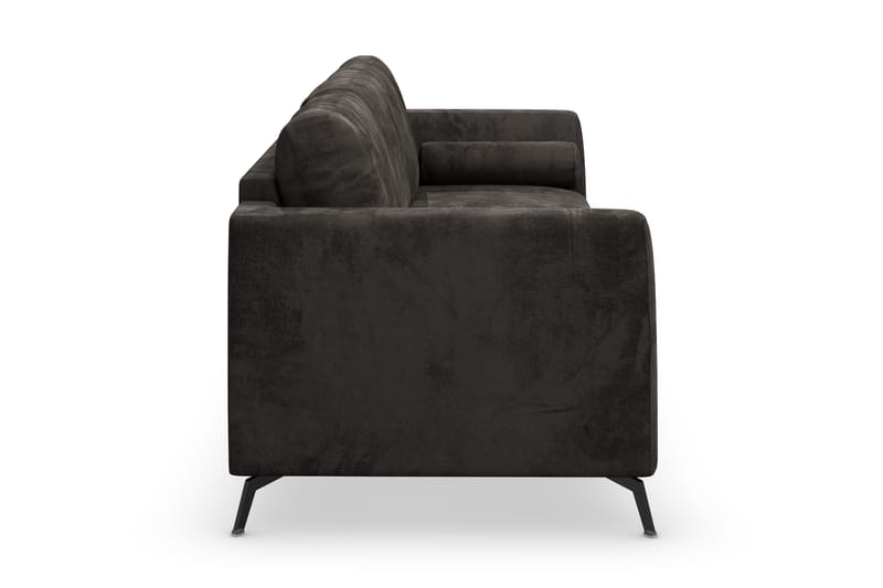 Ocean Lyx 3-sits Sammetssoffa - Mörkgrå - Möbler - Vardagsrum - Soffor - Sammetssoffor