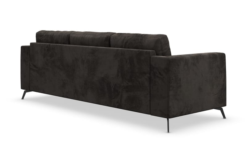 Ocean Lyx 3-sits Sammetssoffa - Mörkgrå - Möbler - Vardagsrum - Soffor - Sammetssoffor