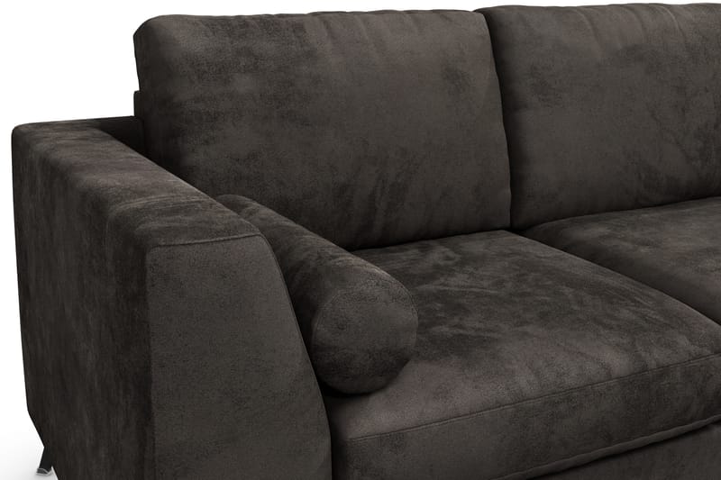 Ocean Lyx 3-sits Sammetssoffa - Mörkgrå - Möbler - Vardagsrum - Soffor - Sammetssoffor