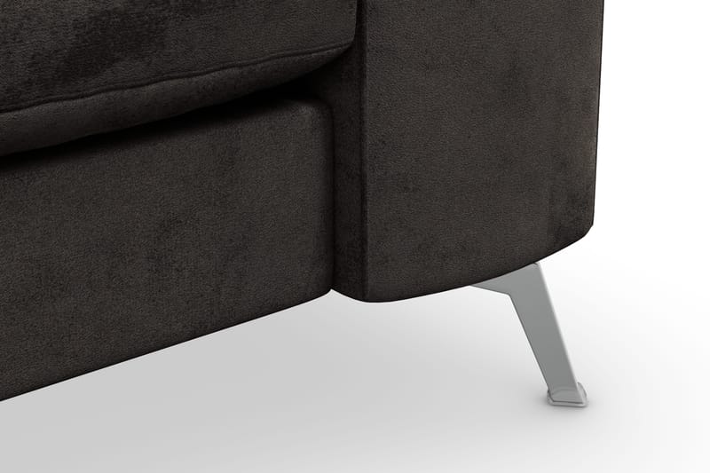 Ocean Lyx 3-sits Sammetssoffa - Mörkgrå - Möbler - Vardagsrum - Soffor - 3-sits soffor