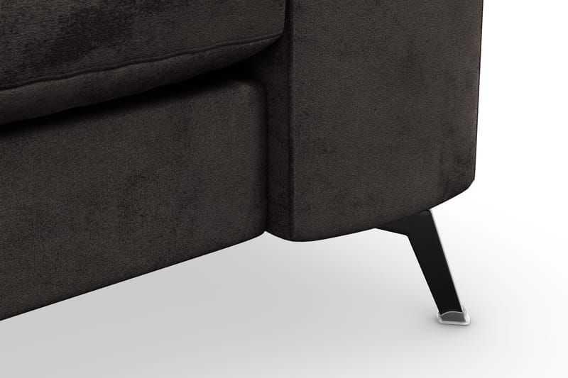 Ocean Lyx 3-sits Sammetssoffa - Mörkgrå - Möbler - Vardagsrum - Soffor - 3-sits soffor