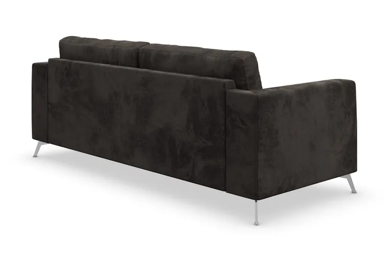 Ocean Lyx 3-sits Soffa - Mörkgrå/Sammet - Möbler - Vardagsrum - Soffor - 2-sits soffor
