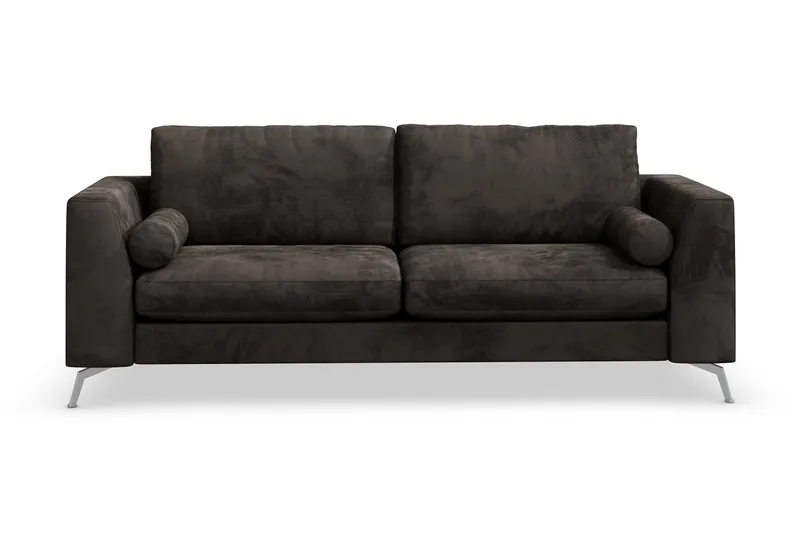 Ocean Lyx 3-sits Soffa - Mörkgrå/Sammet - Möbler - Vardagsrum - Soffor - 2-sits soffor