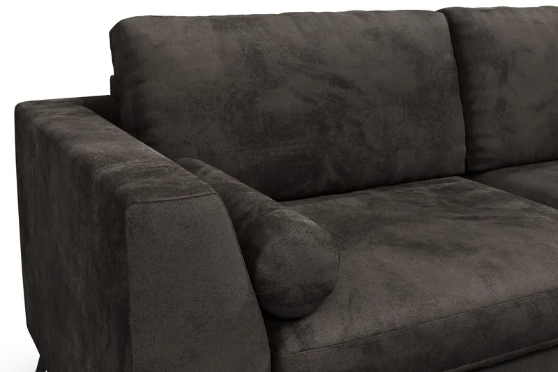 Ocean Lyx 3-sits Soffa - Mörkgrå/Sammet - Möbler - Vardagsrum - Soffor - 2-sits soffor