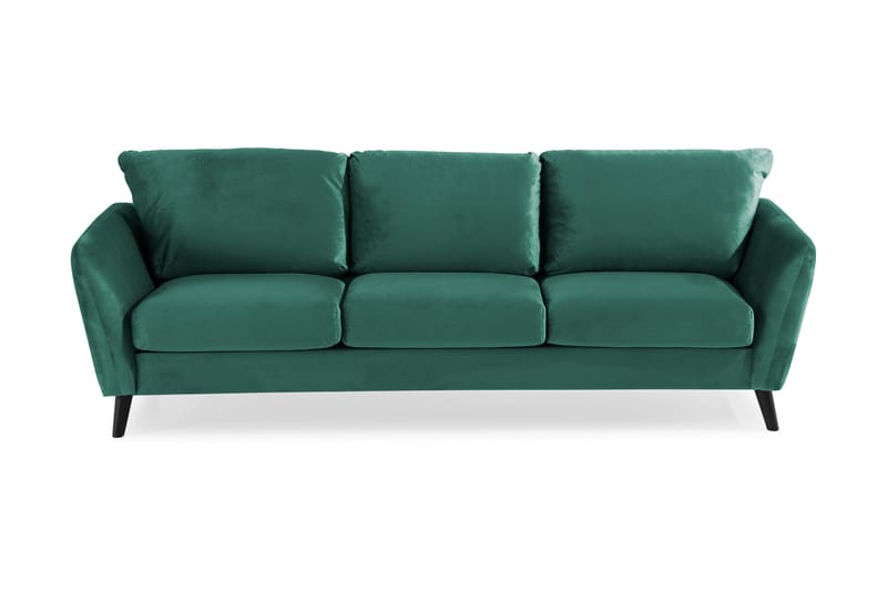OSCAR Sammetssoffa 3-sits Grön - Möbler - Vardagsrum - Soffor - Sammetssoffor