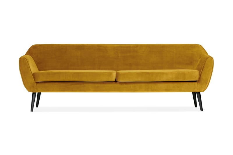 OSEJA Sammetssoffa Ochre - Sammetssoffor - 3-sits soffor