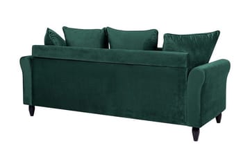 Paretti Soffa Sammet - Grön - Möbler - Vardagsrum - Soffor - 3-sits soffor