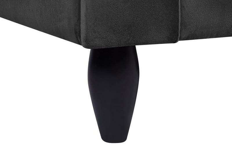 Paretti Soffa Sammet - Svart - Möbler - Vardagsrum - Soffor - Sammetssoffor