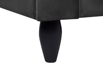 Paretti Soffa Sammet - Svart - Möbler - Vardagsrum - Soffor - Sammetssoffor